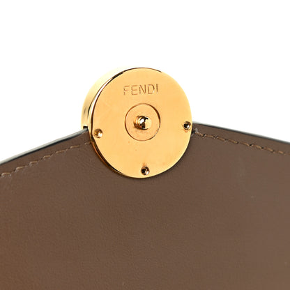 Fendi Vitello Soft F is Fendi Bi-Color FF 1974 Embossed Continental Envelope Wallet On Chain Maya Black 11 of 13