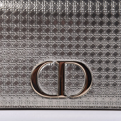 Christian Dior Metallic Patent Micro-Cannage 30 Montaigne 2 in 1 Pouch Gold 10 of 11