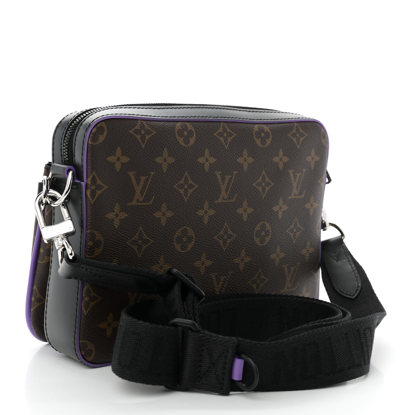 Monogram Macassar Trio Messenger Purple