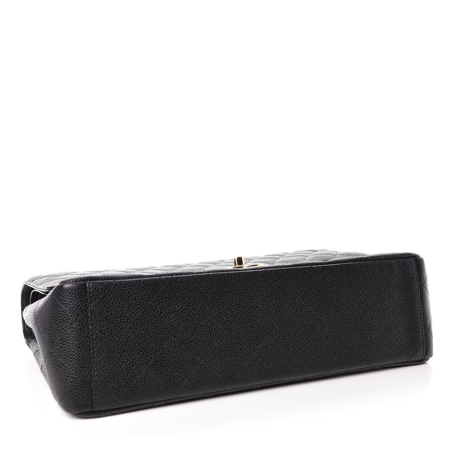 Caviar Quilted Maxi Double Flap Black