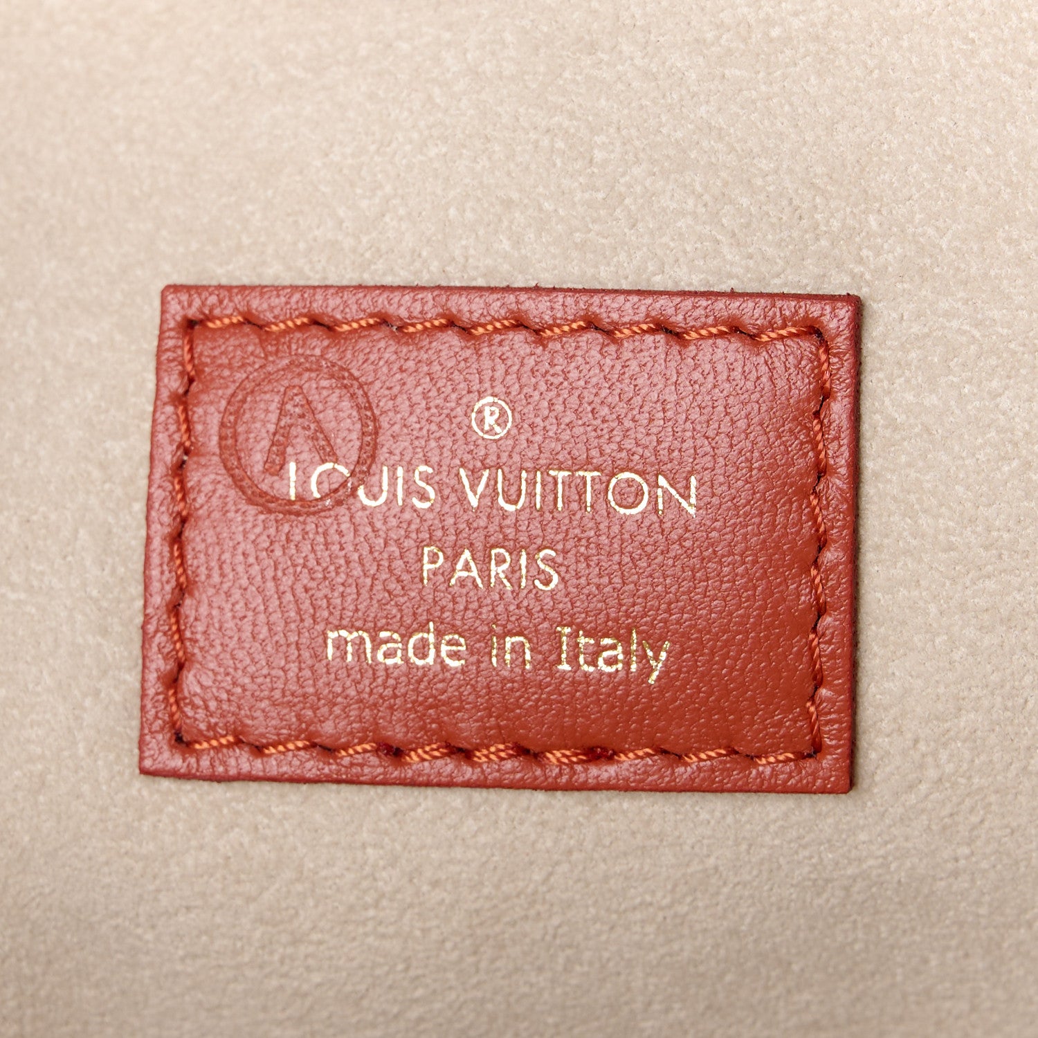 Louis Vuitton Lambskin Embossed Monogram Coussin PM Terracotta Brown 8 of 12