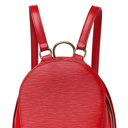 Louis Vuitton Epi Mabillon Backpack Castillan Red 7 of 19