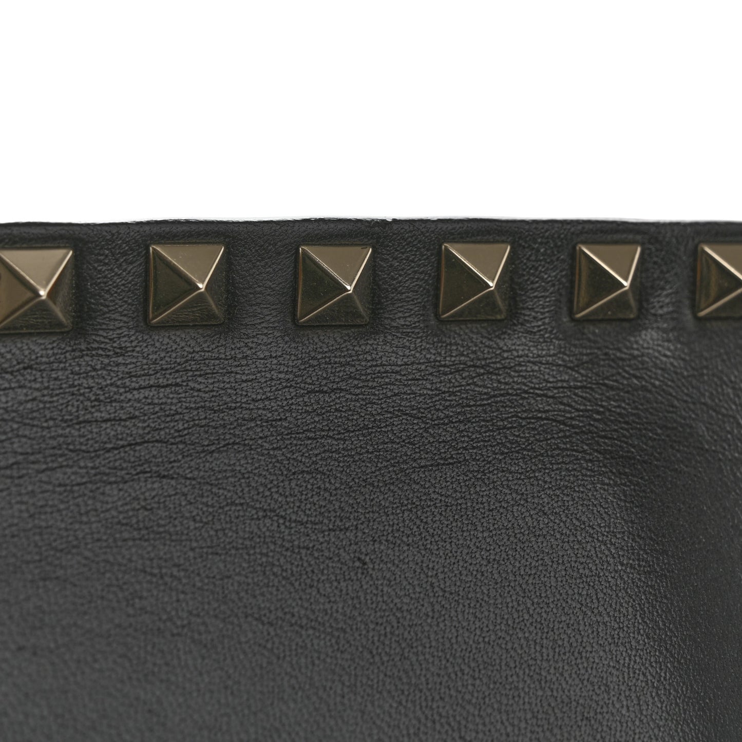 Nappa Rockstud Wristlet Clutch Black