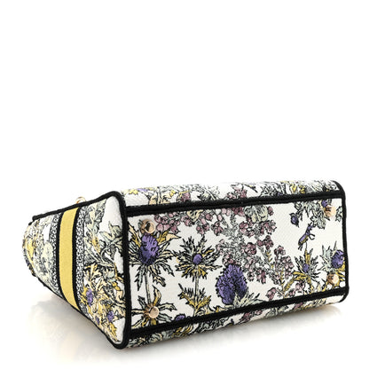 Christian Dior Canvas Embroidered Chardons Toile De Jouy Medium Lady D-Lite Latte Multicolor 4 of 9