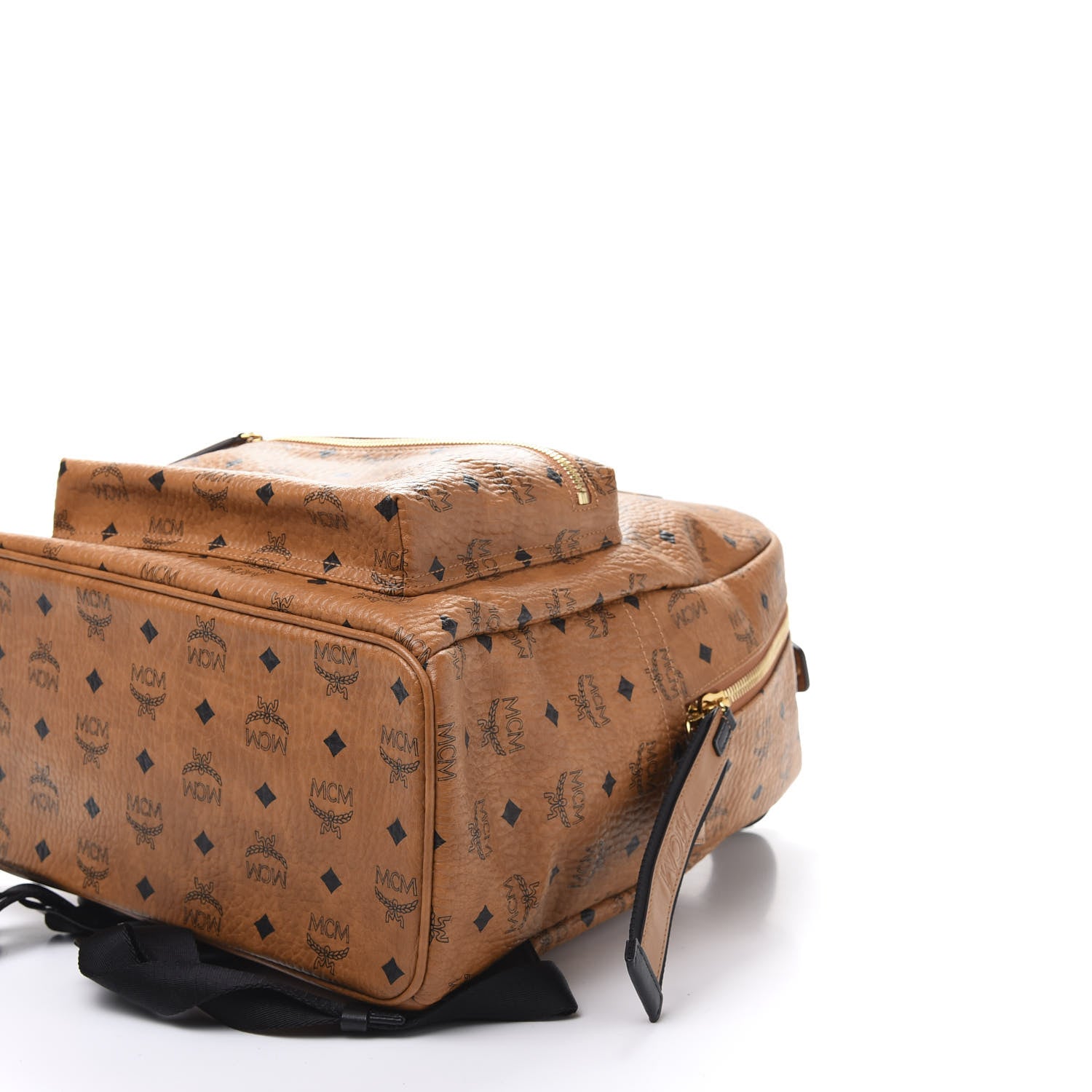 MCM Visetos Medium Stark Backpack Cognac 6 of 8