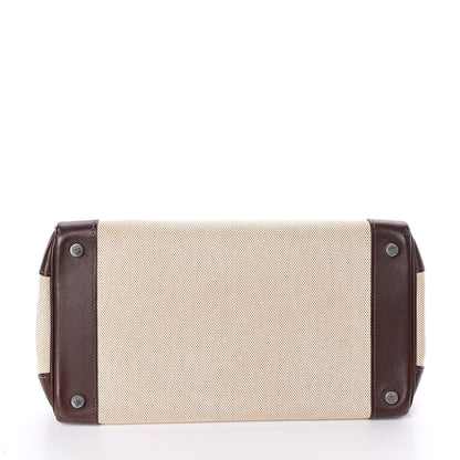 Hermes Toile Swift Birkin 30 Chocolate 6 of 31