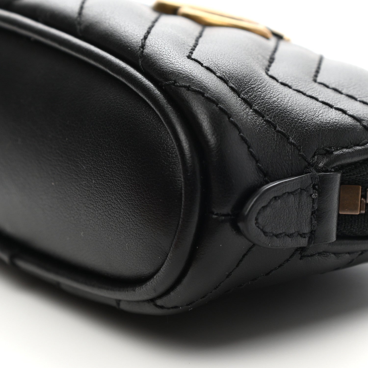 Gucci Calfskin Matelasse GG Marmont Key Pouch Black 9 of 9