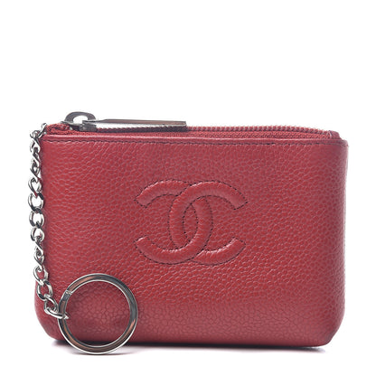Chanel Caviar Timeless CC Key Holder Red 1 of 7