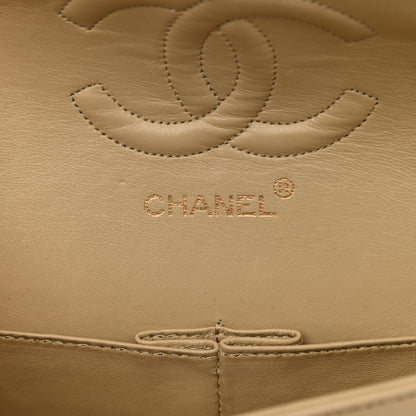 Chanel Lambskin Quilted Medium Double Flap Beige 5 of 10