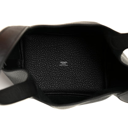 Hermes Taurillon Clemence Monochrome Picotin Lock 18 PM Black 5 of 10