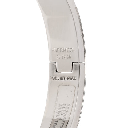 Hermes Enamel Narrow Clic Clac H Bracelet PM Jaune Tennis 4 of 5