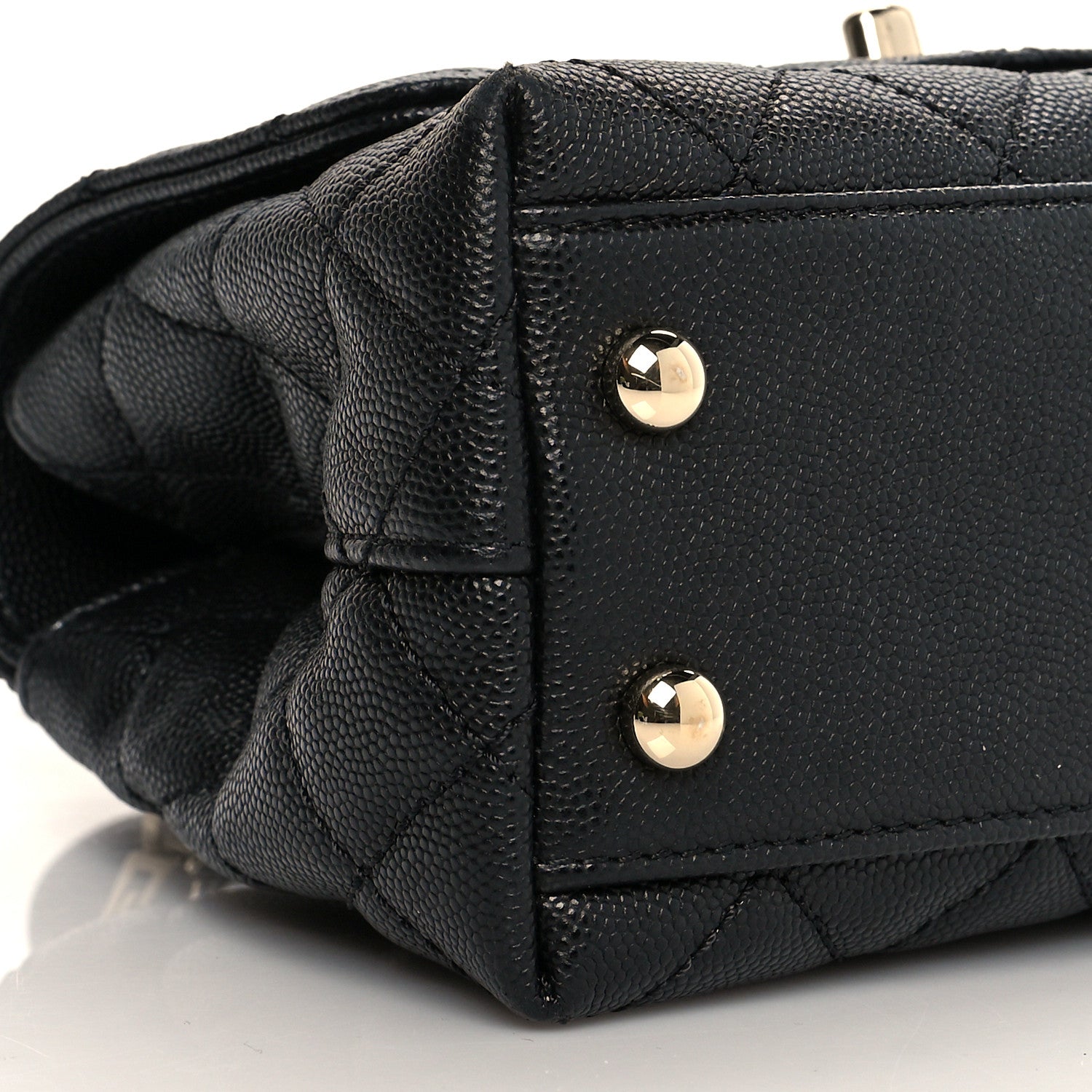 Chanel Caviar Quilted Extra Mini Coco Handle Flap Black 9 of 13