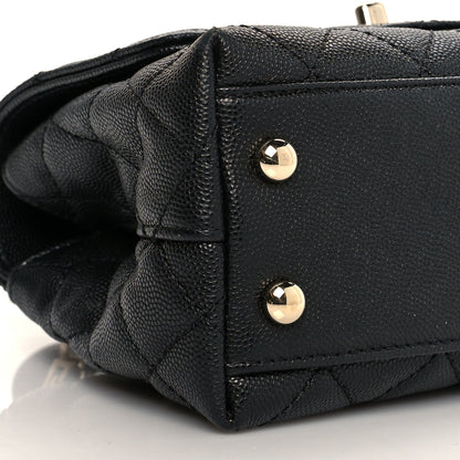 Chanel Caviar Quilted Extra Mini Coco Handle Flap Black 9 of 13
