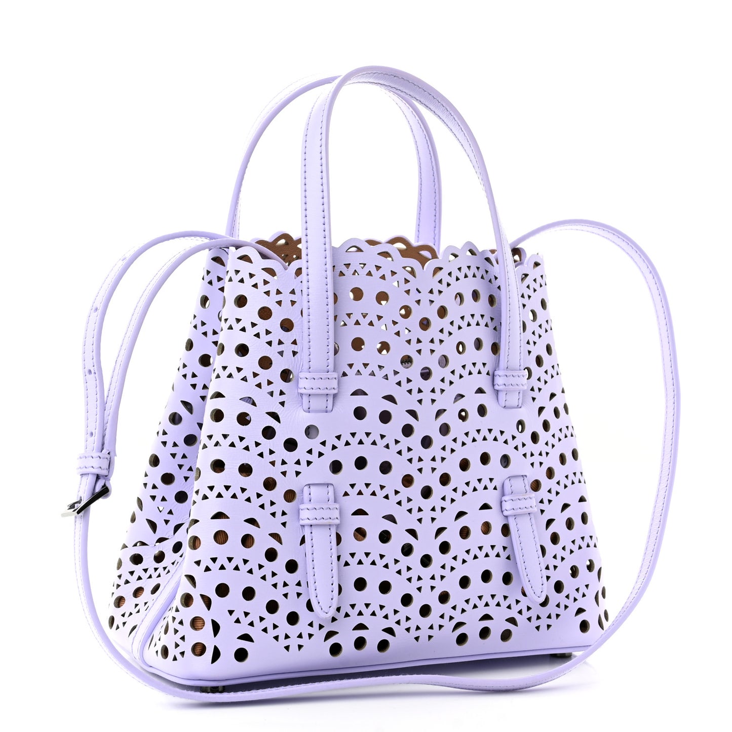 Calfskin Vienne Wave Mina 20 Bag Parme Clair