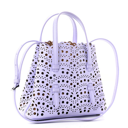 Alaia Calfskin Vienne Wave Mina 20 Bag Parme Clair 4 of 11