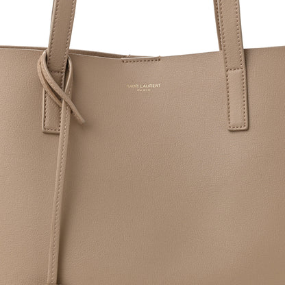 Saint Laurent Calfskin Large Shopping Tote Dark Beige 9 of 12