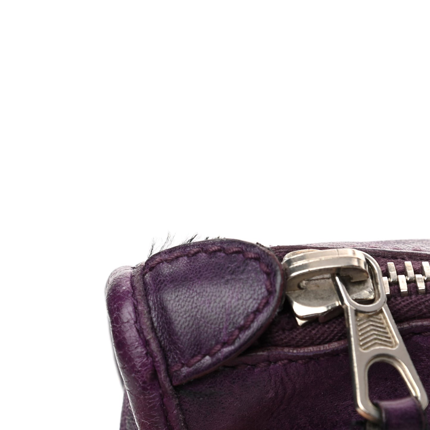 Agneau Giant 21 Silver Hardware Work Raisin