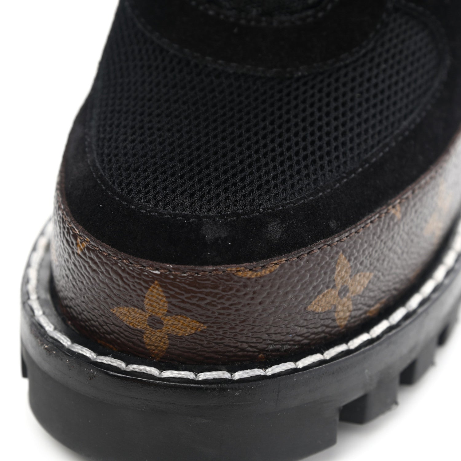 Louis Vuitton Suede Calfskin Monogram Star Trail Ankle Boots 39 Black 7 of 7