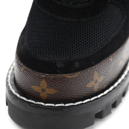 Louis Vuitton Suede Calfskin Monogram Star Trail Ankle Boots 39 Black 7 of 7