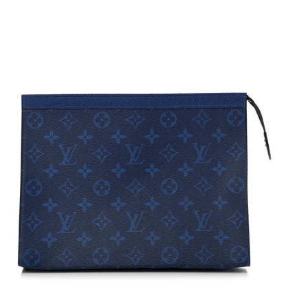 Louis Vuitton Monogram Eclipse Pochette Voyage MM Pacific Blue 1 of 7