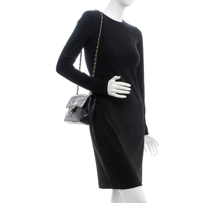 Chanel Lambskin Quilted Medium Single Flap Black 2 of 24