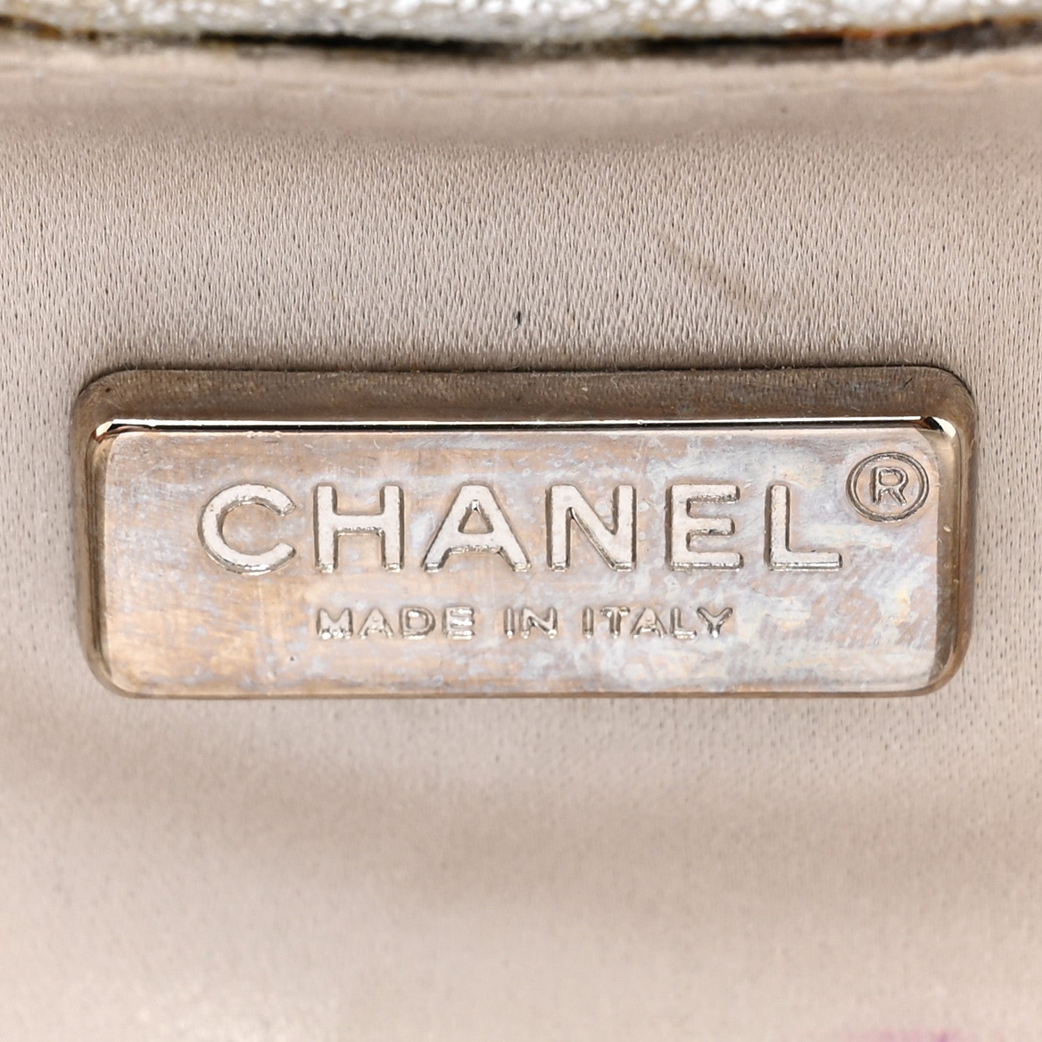 Chanel Metallic Lambskin Small Chain Around Clutch Silver 6 of 18