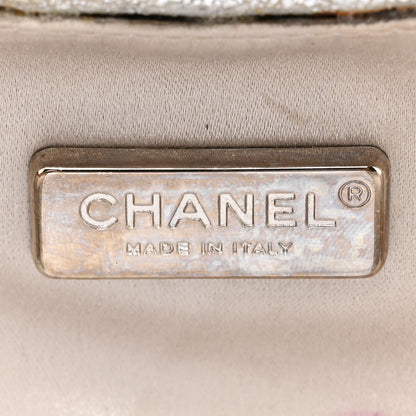 Chanel Metallic Lambskin Small Chain Around Clutch Silver 6 of 18