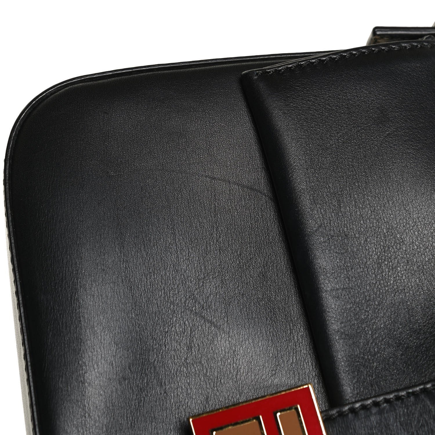 Fendi Vitello Baguette Trace Black 10 of 11