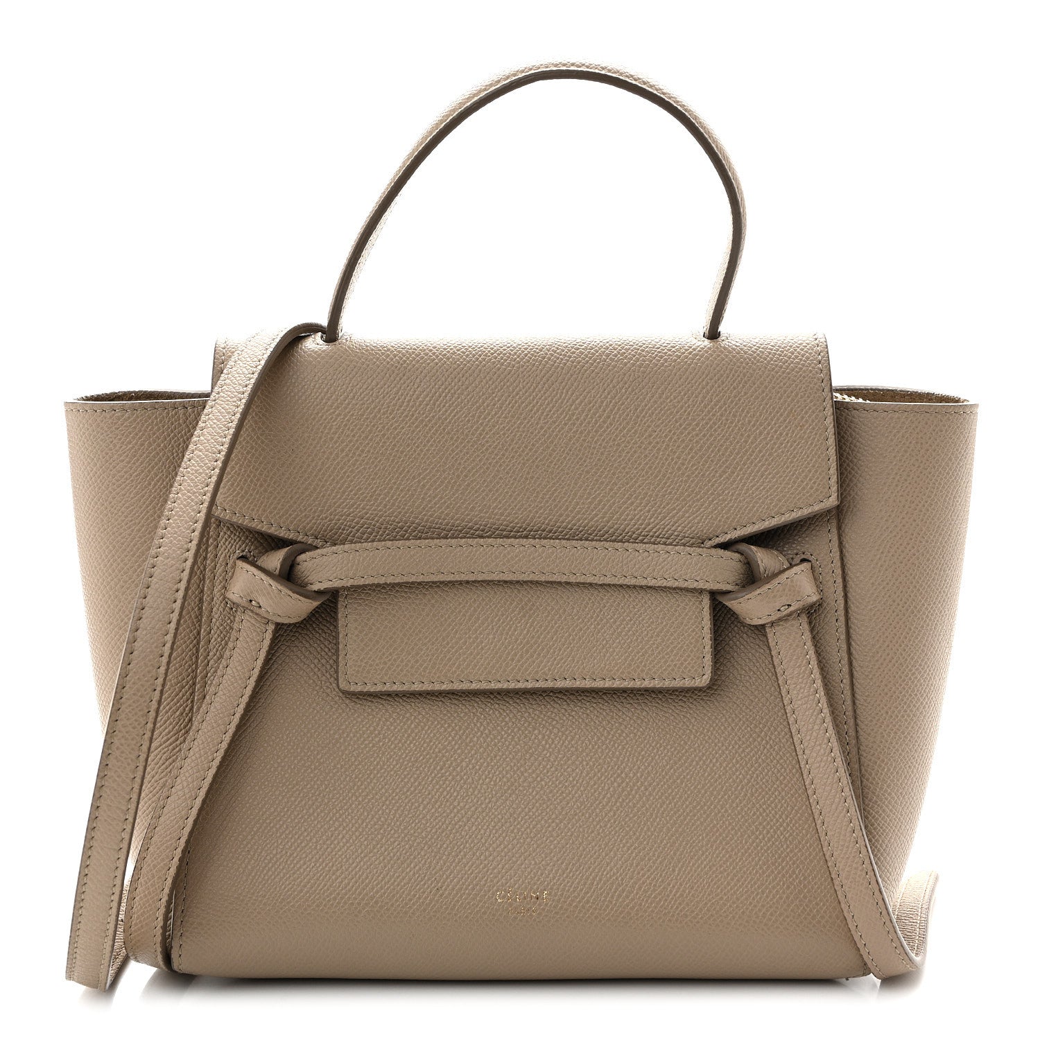 Celine Grained Calfskin Nano Belt Bag Light Taupe 1 of 10