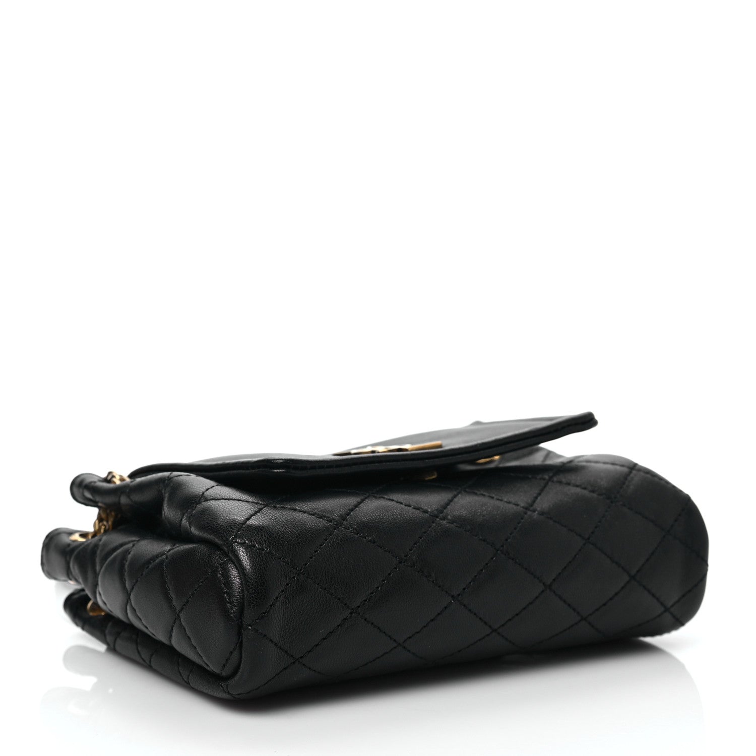 Saint Laurent Lambskin Quilted Monogram Mini Nolita Black 3 of 6