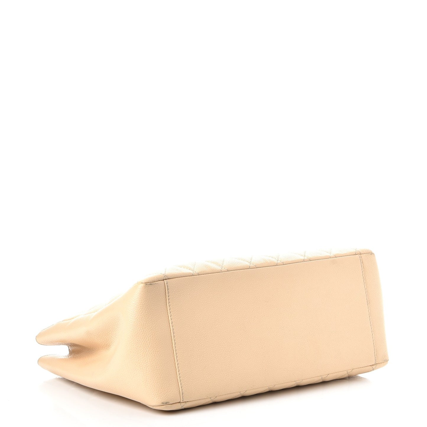 Caviar Quilted Grand Shopping Tote GST Beige Clair