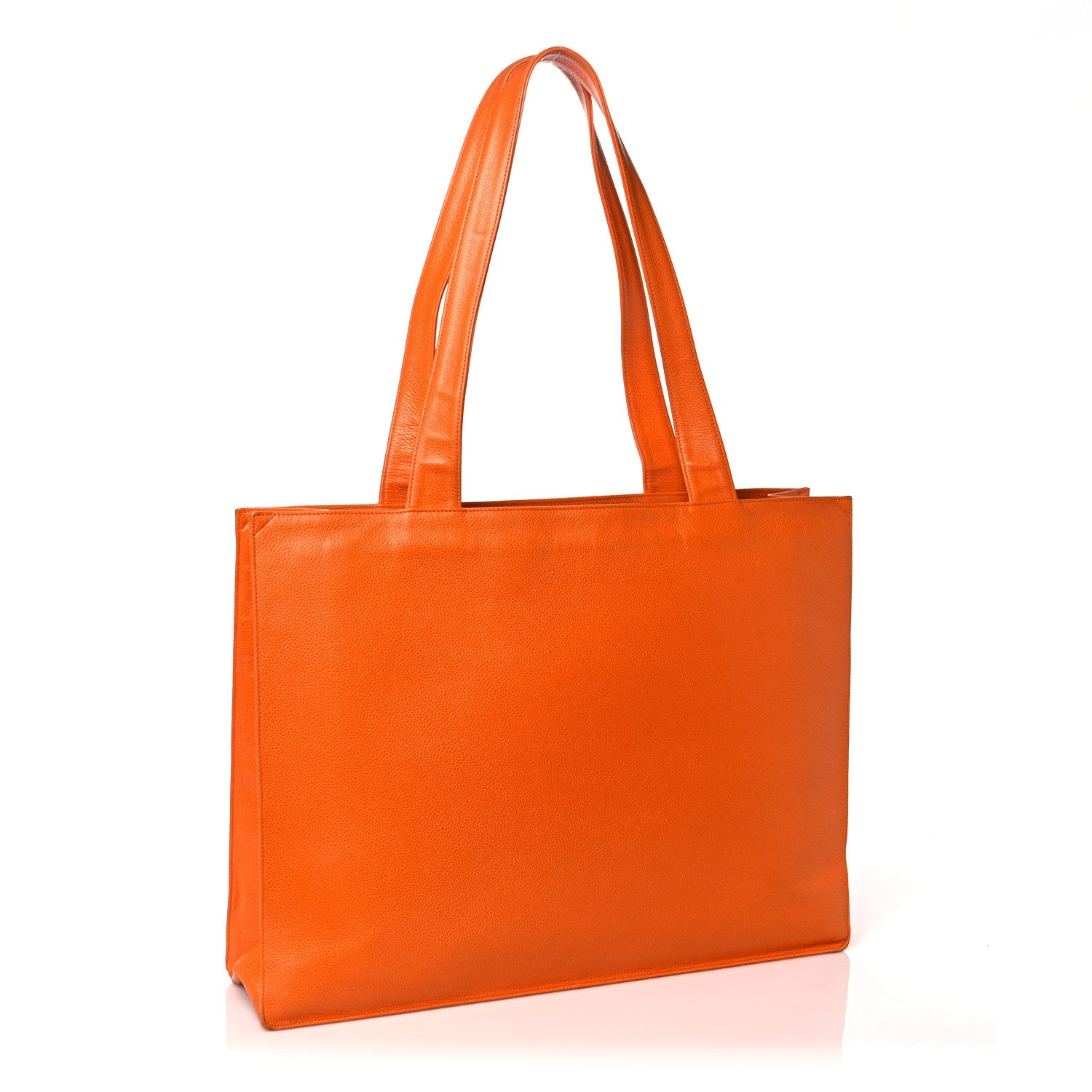 Chanel Caviar CC Timeless Shoulder Bag Orange 2 of 15