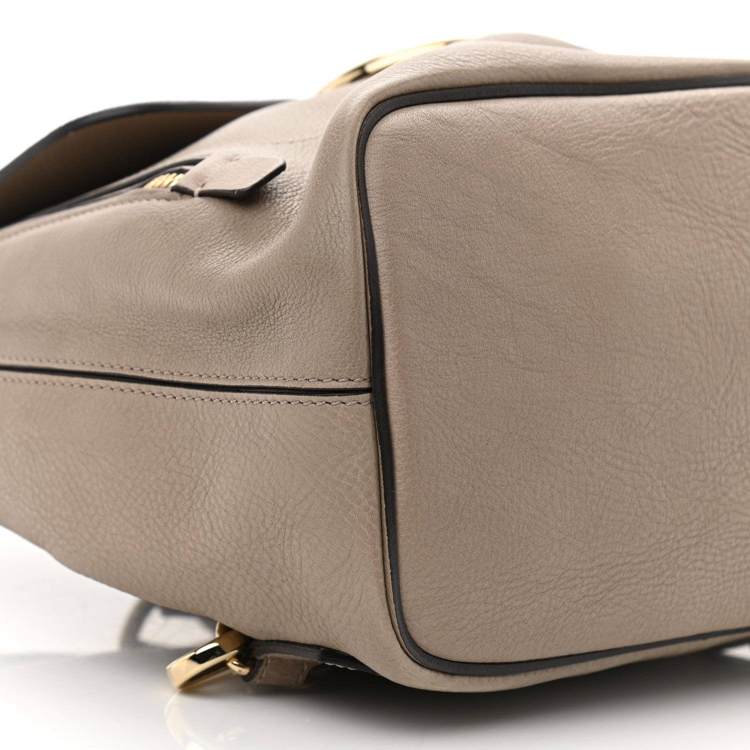 Chloe Suede Calfskin Small Faye Backpack Motty Grey 9 of 10