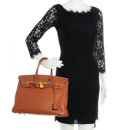 Hermes Togo Birkin 35 Gold 2 of 11