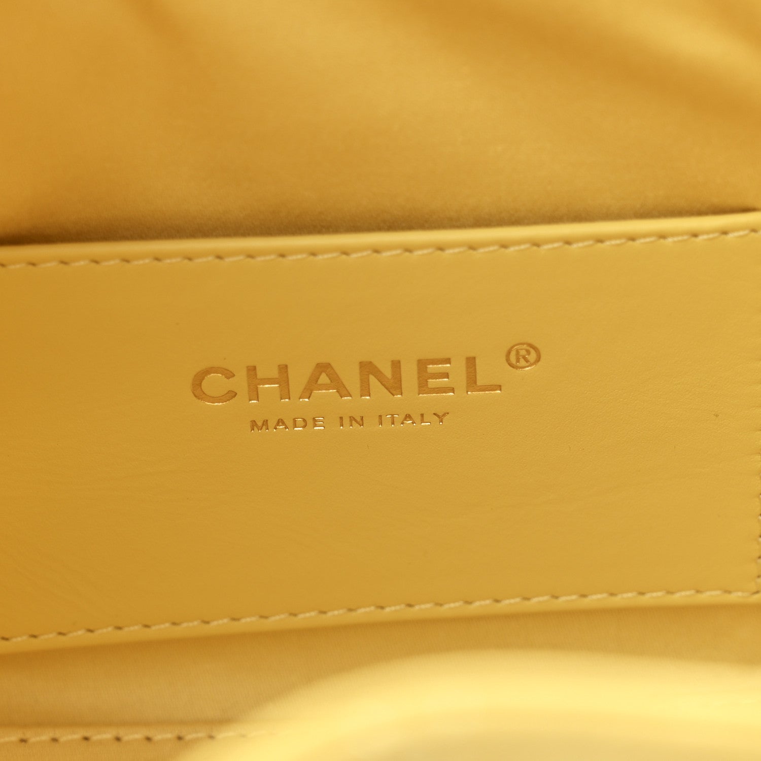 Chanel Suede Quilted Mini Chanel 25 Handbag Yellow 6 of 11