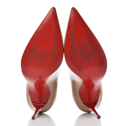 Christian Louboutin Patent Decollete 554 100 Pumps 40 Nude 5 of 17