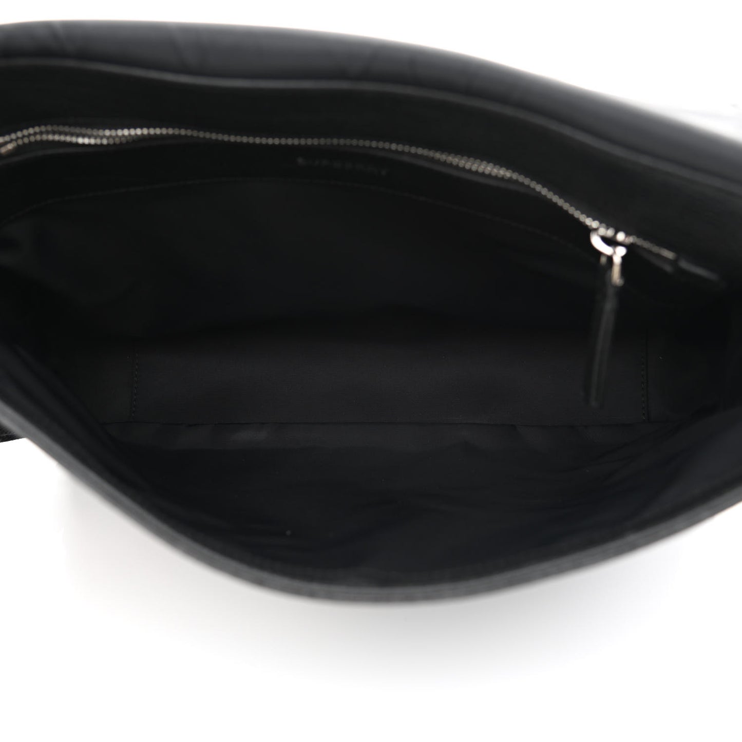 Grainy Calfskin Embossed Bruno Messenger Black