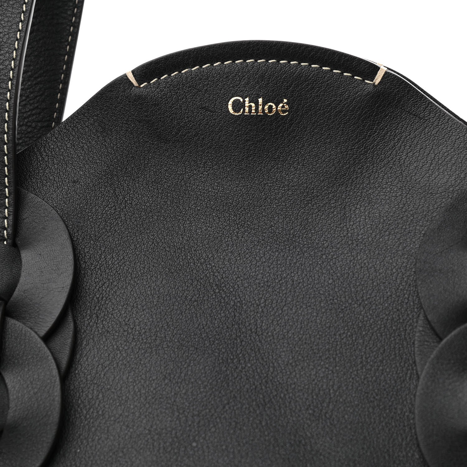 Chloe Small Grain Smooth Calfskin Medium Darryl Tote Black 11 of 13