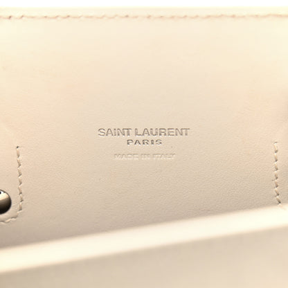 Saint Laurent Calfskin Crocodile Embossed Baby Sac De Jour Gris Perle 6 of 12