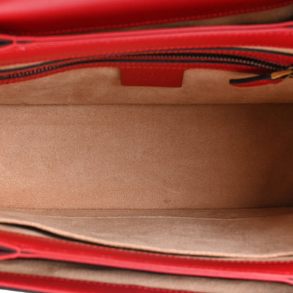 Gucci Calfskin Sylvie Web Small Queen Margaret Top Handle Bag Blue Agata Hibiscus Red Mystic White Sugar Pink 6 of 11