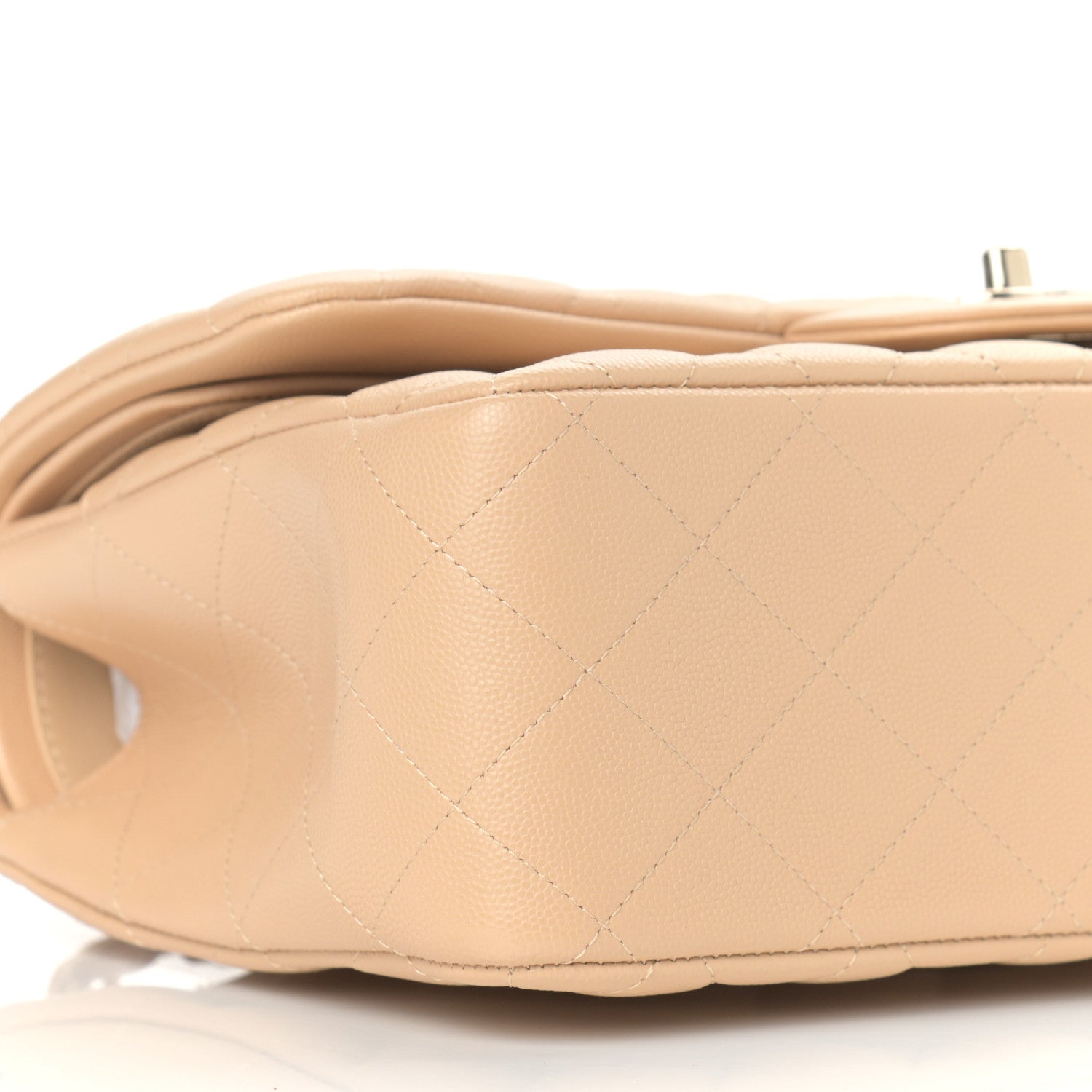 Chanel Caviar Quilted Jumbo Double Flap Beige Clair 8 of 9