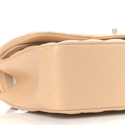 Chanel Caviar Quilted Jumbo Double Flap Beige Clair 8 of 9