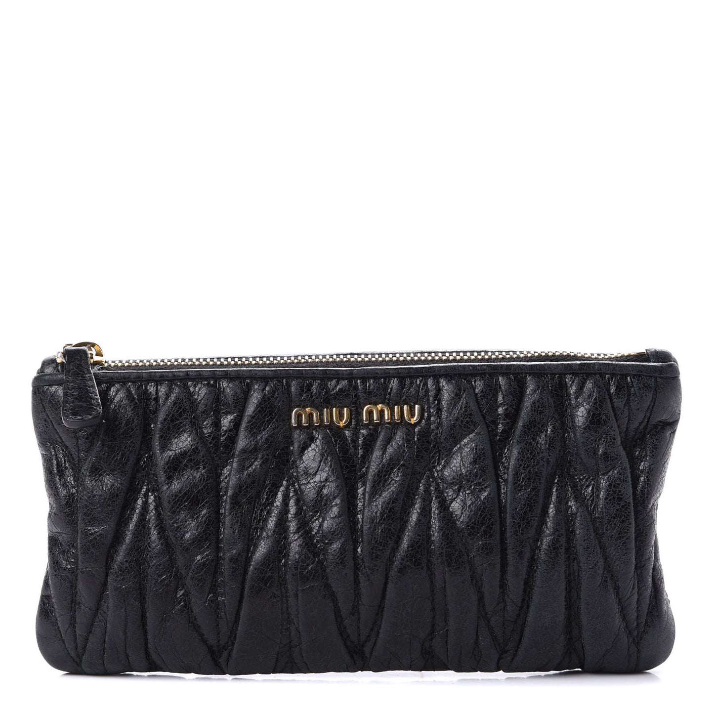 Nappa Matelasse Lux Pouch Black