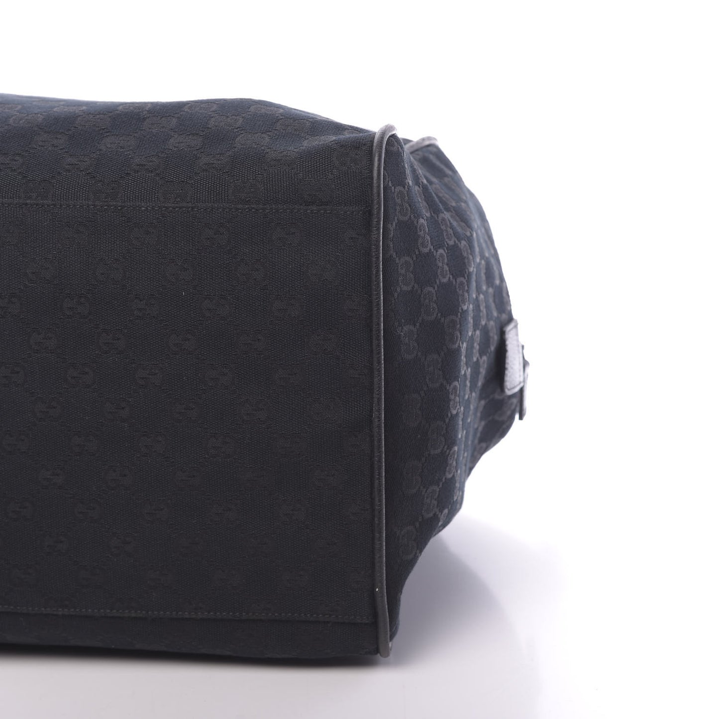 GG Monogram Web Medium Collapsible Carry On Duffle Black