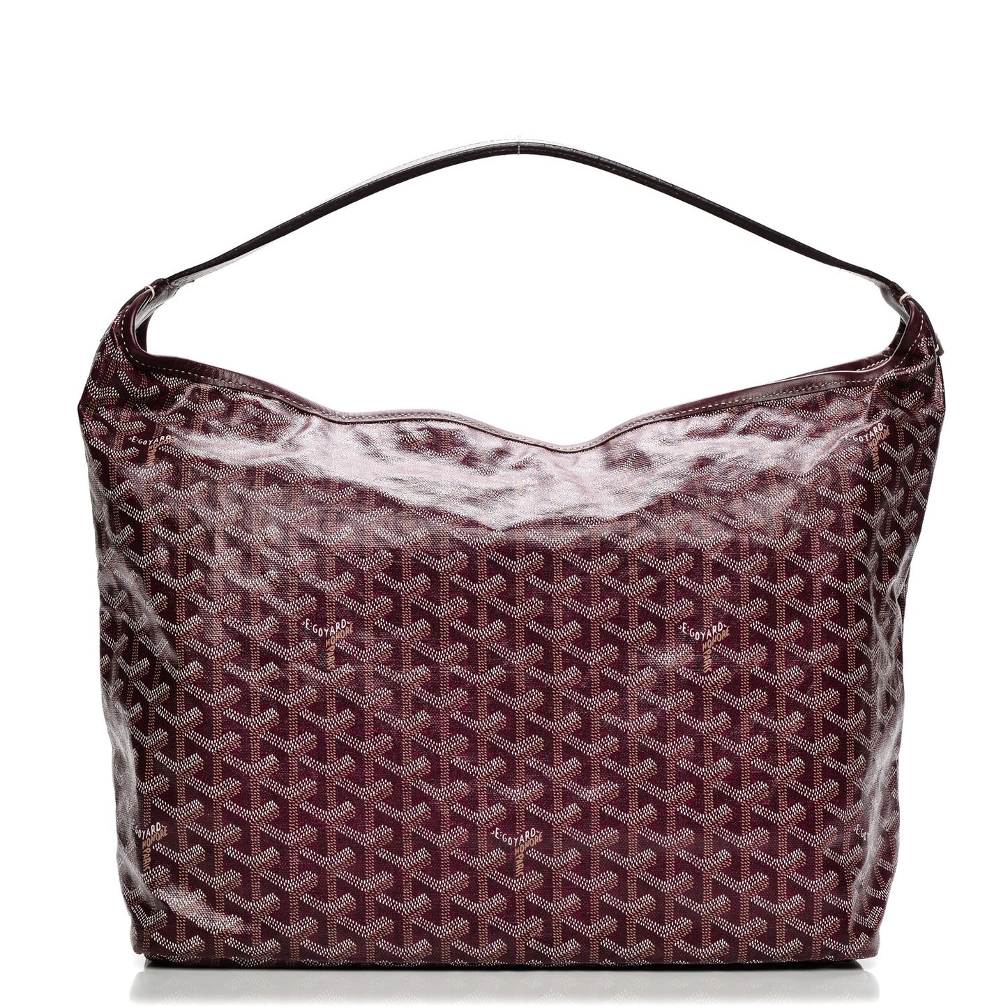 Goyardine Fidji Zip Hobo Burgundy