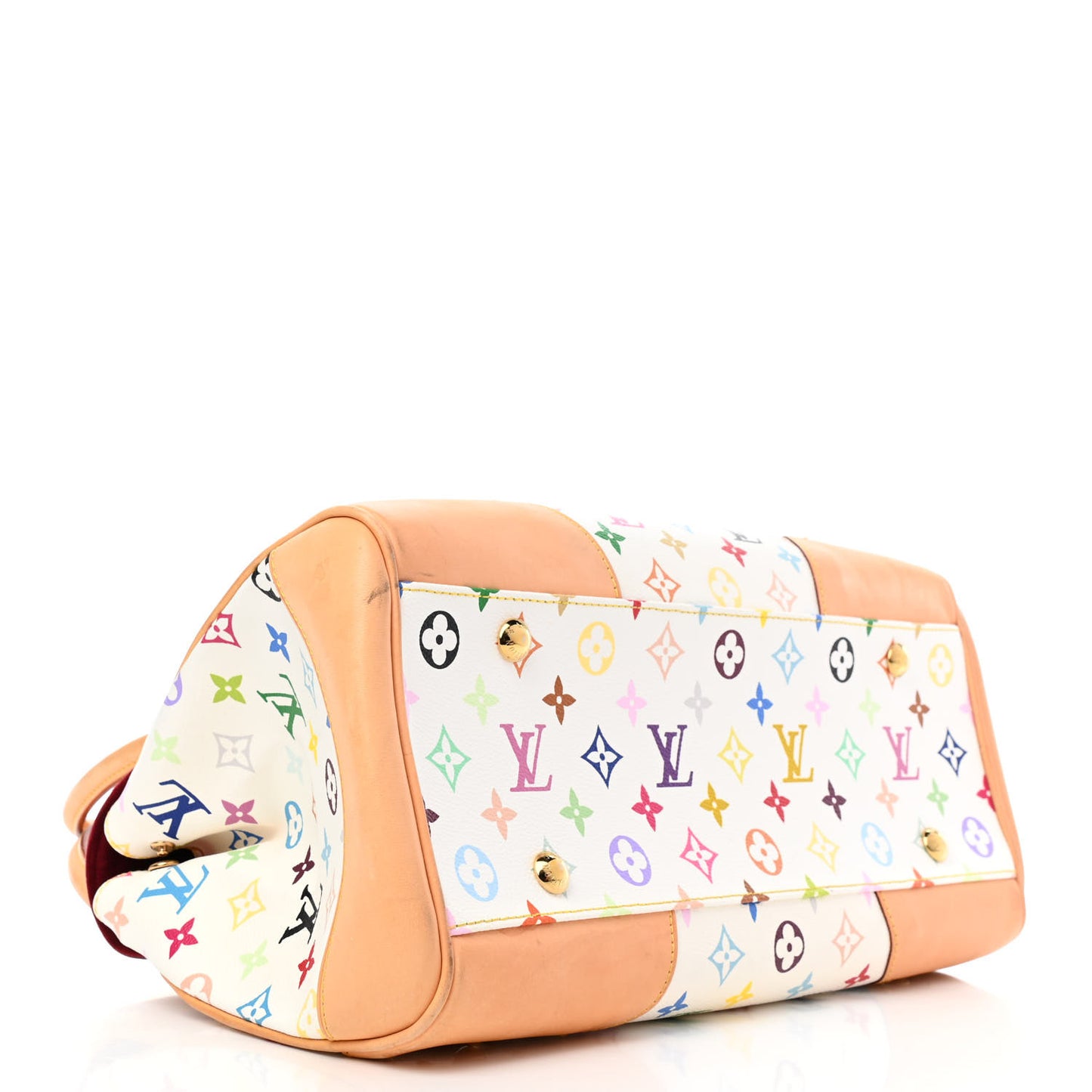 Monogram Multicolor Beverly GM White