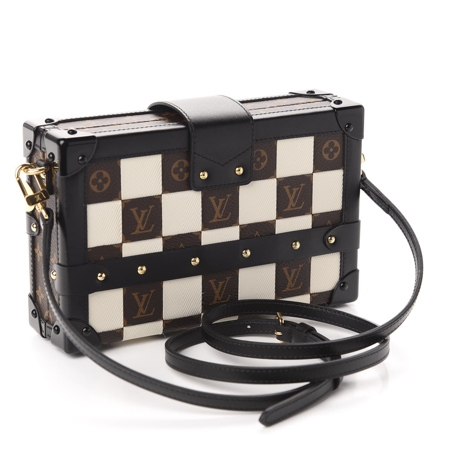 Louis Vuitton Monogram Tressage Petite Malle Creme 3 of 9
