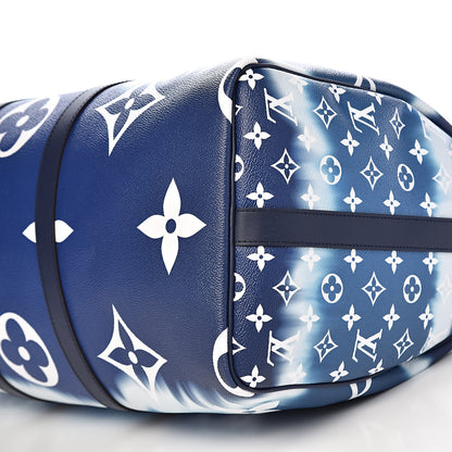 Louis Vuitton Monogram Escale Keepall Bandouliere 50 Blue 10 of 11