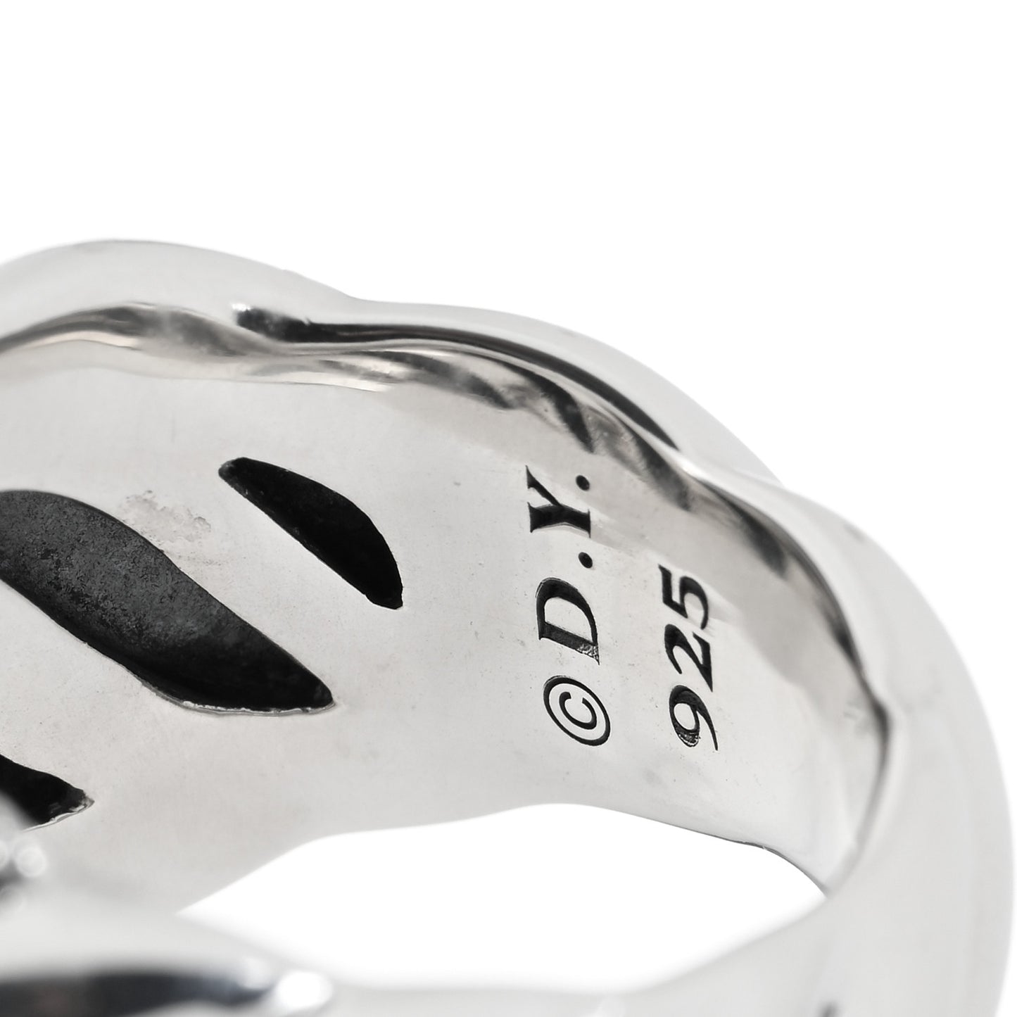 Sterling Silver Diamond Hampton Cable Ring 54 7
