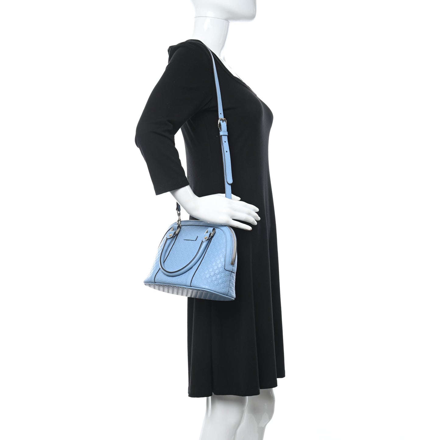 Microguccissima Mini Dome Bag Mineral Blue